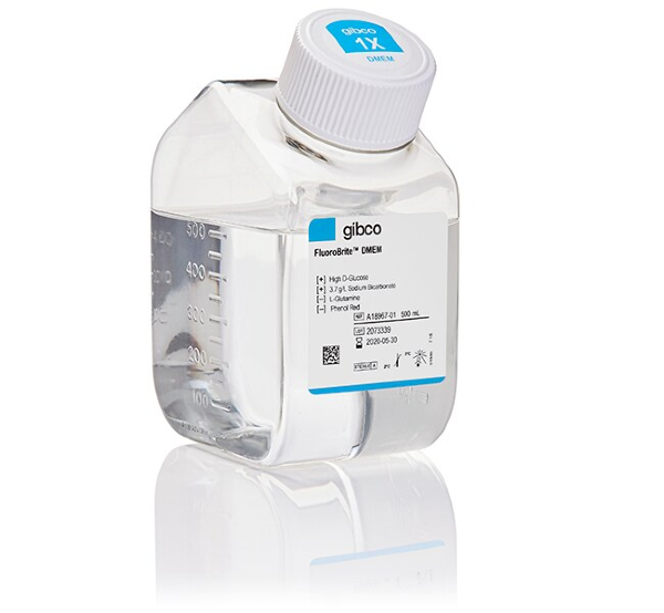 Среда FluoroBrite DMEM, высокое содержание глюкозы, без пирувата, без фенолового красного, без ХЕПЕС