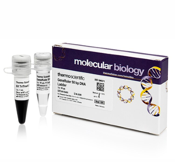 Маркер длин ДНК GeneRuler 50 bp, 13 фрагментов от 50 до 1000 п.н., 0,5 мкг/мкл