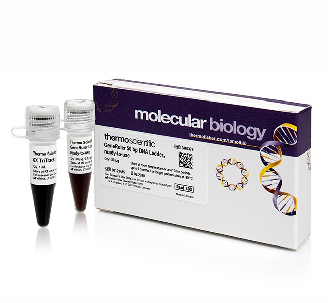 Маркер длин ДНК GeneRuler 50 bp, 13 фрагментов от 50 до 1000 п.н., готовый к применению, 0,1 мкг/мкл