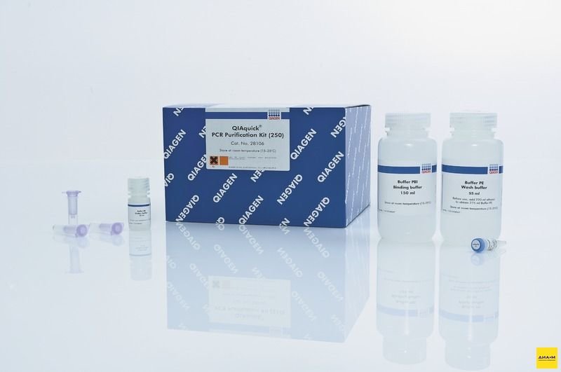 28106 Набор для выделения продуктов ПЦР из смеси QIAquick PCR Purification Kit 250 выделений, Qiagen