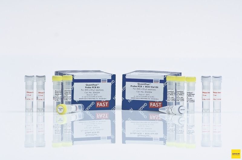 204354 Набор для количественной ПЦР в режиме реального времени QuantiFast Probe PCR +ROX Vial Kit 400 реакций, Qiagen